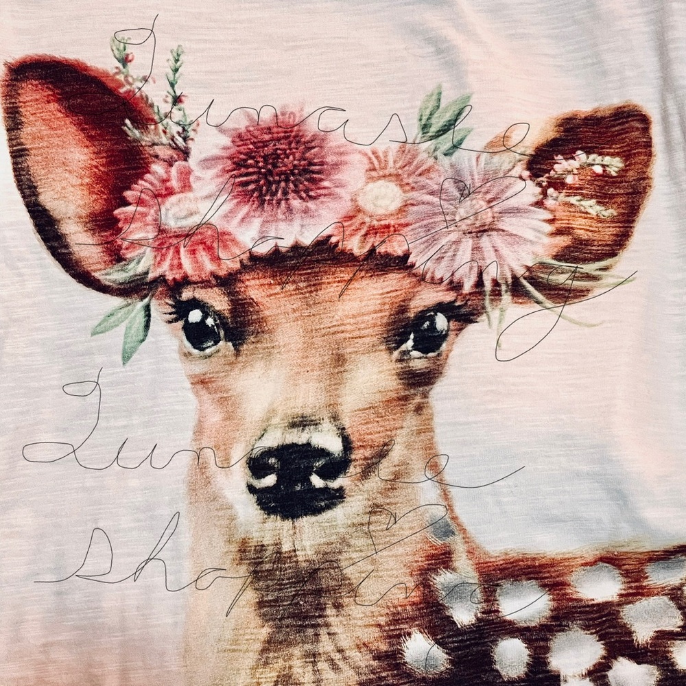 Deer Print Long Sleeve Shirt
